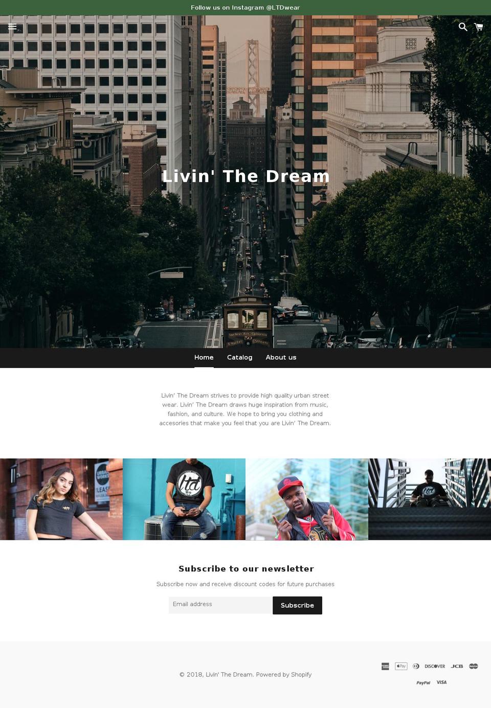 ltdbrand.com shopify website screenshot