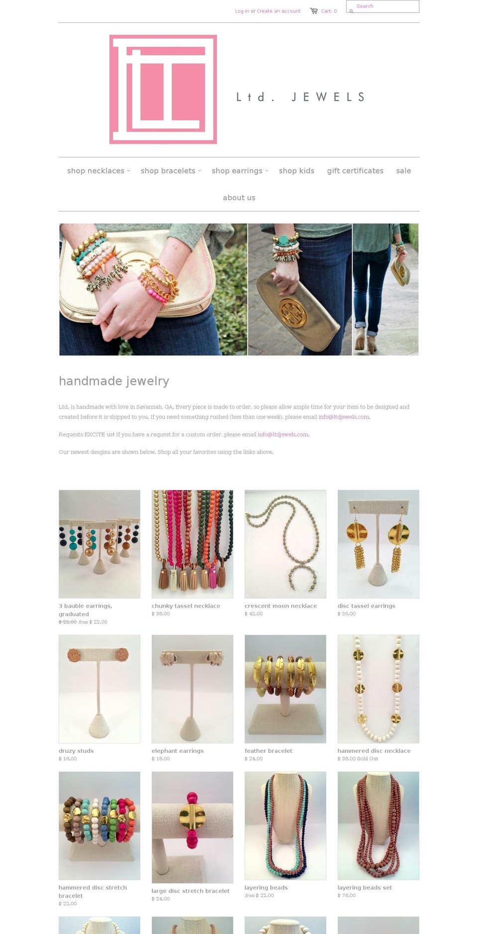 ltdjewels.com shopify website screenshot