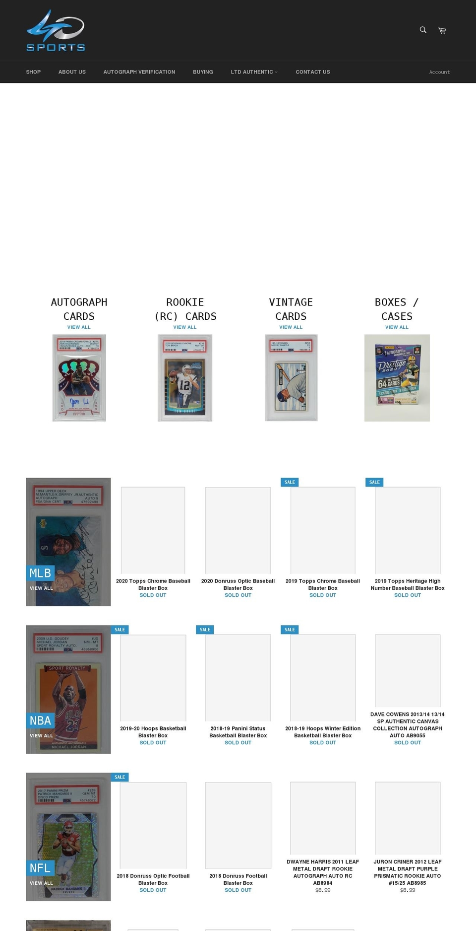 ltdsports.com shopify website screenshot