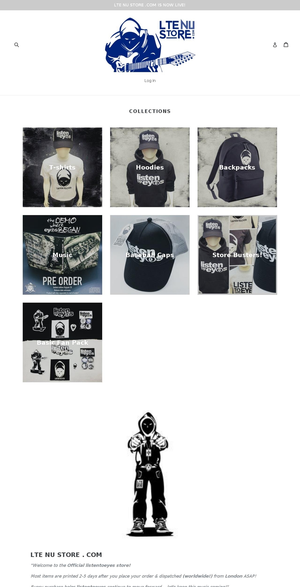 ltenustore.com shopify website screenshot