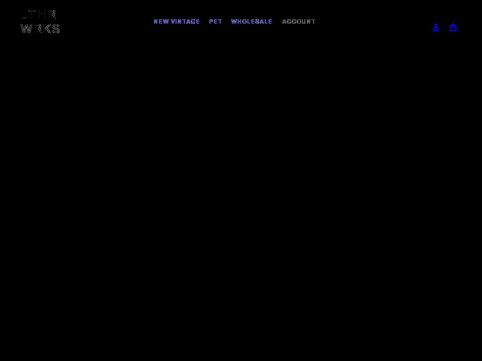 lthrwrks.com shopify website screenshot