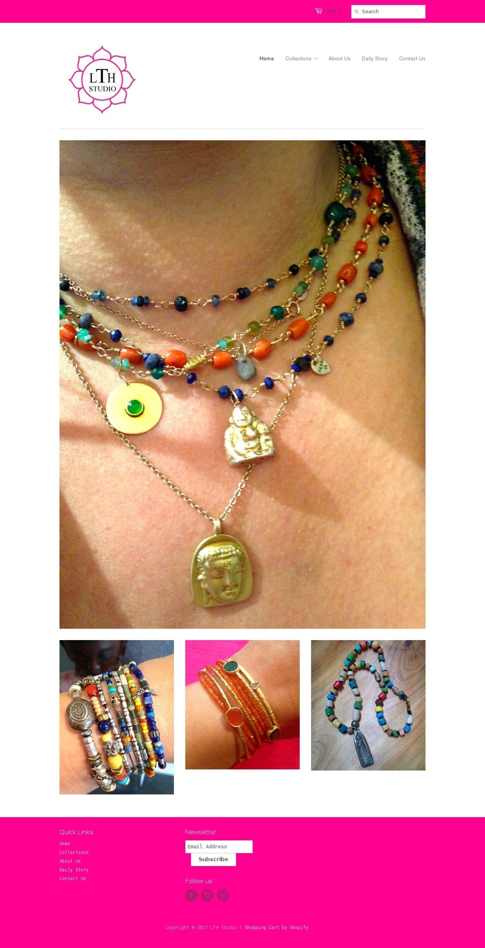 lthstudio.com shopify website screenshot