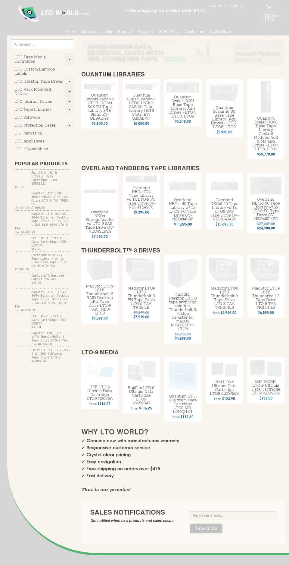 ltoworld.com shopify website screenshot