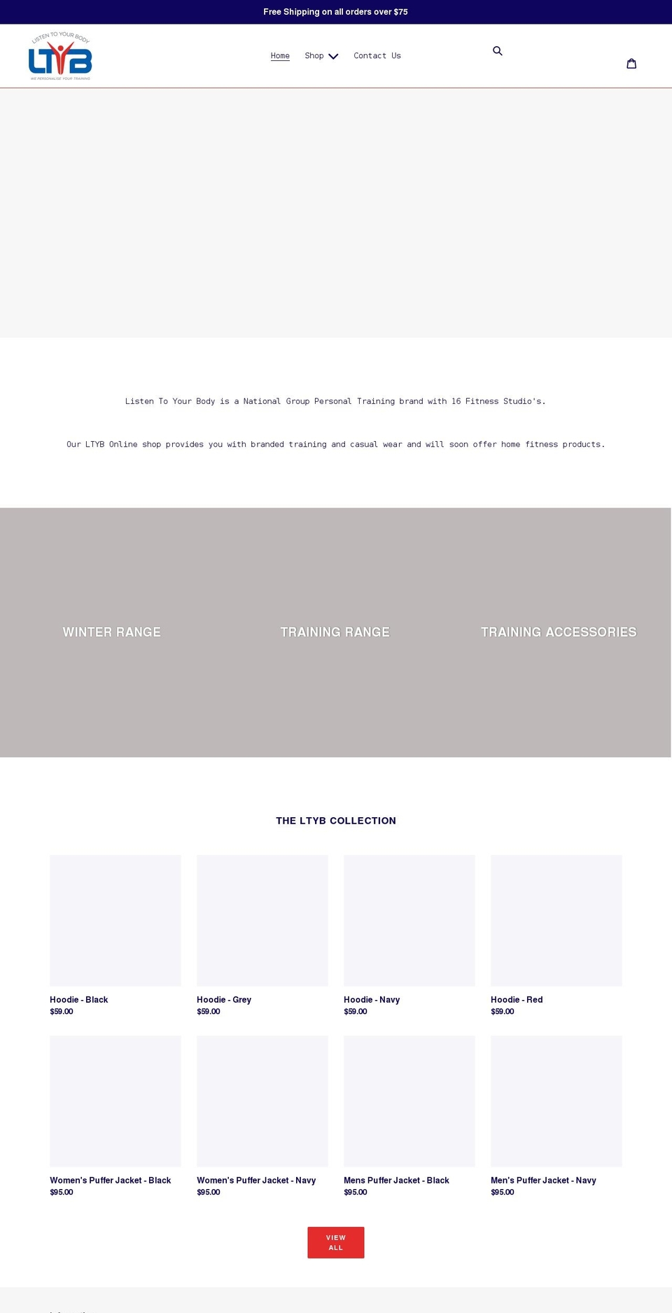ltybonline.com shopify website screenshot