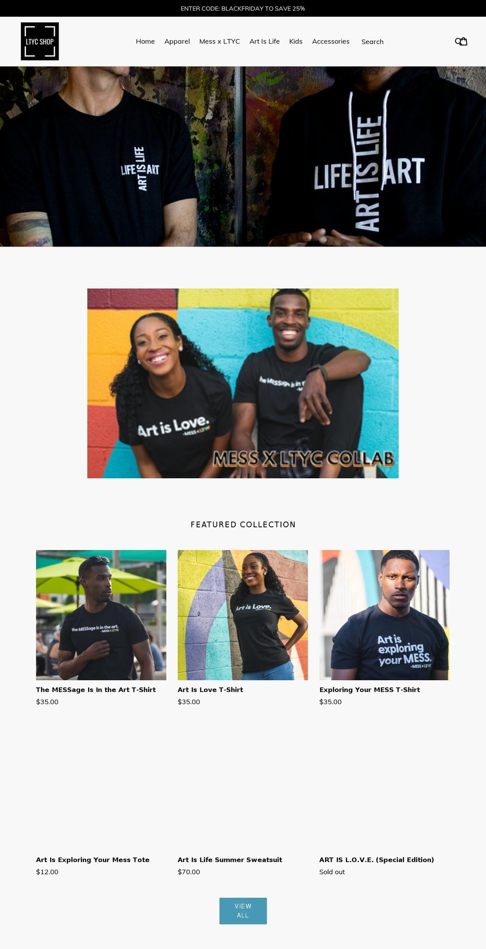 ltycshop.net shopify website screenshot