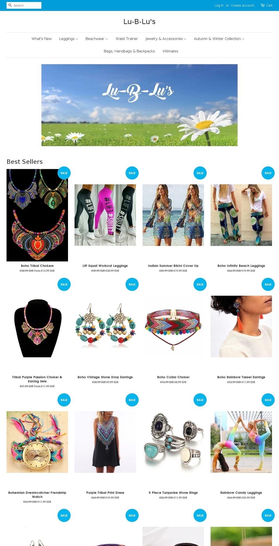 lu-b-lus.com shopify website screenshot