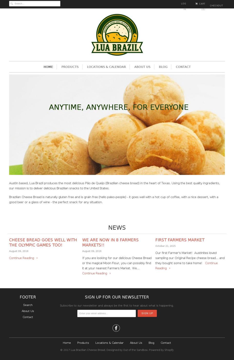 luabrazil.com shopify website screenshot