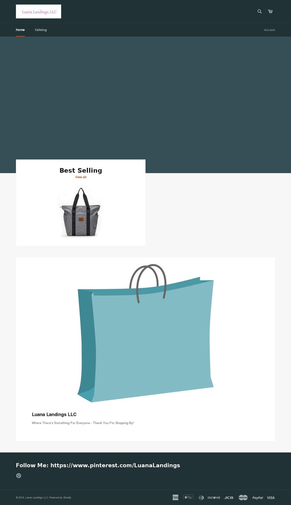 luanaslanding.com — Shopify storefront screenshot