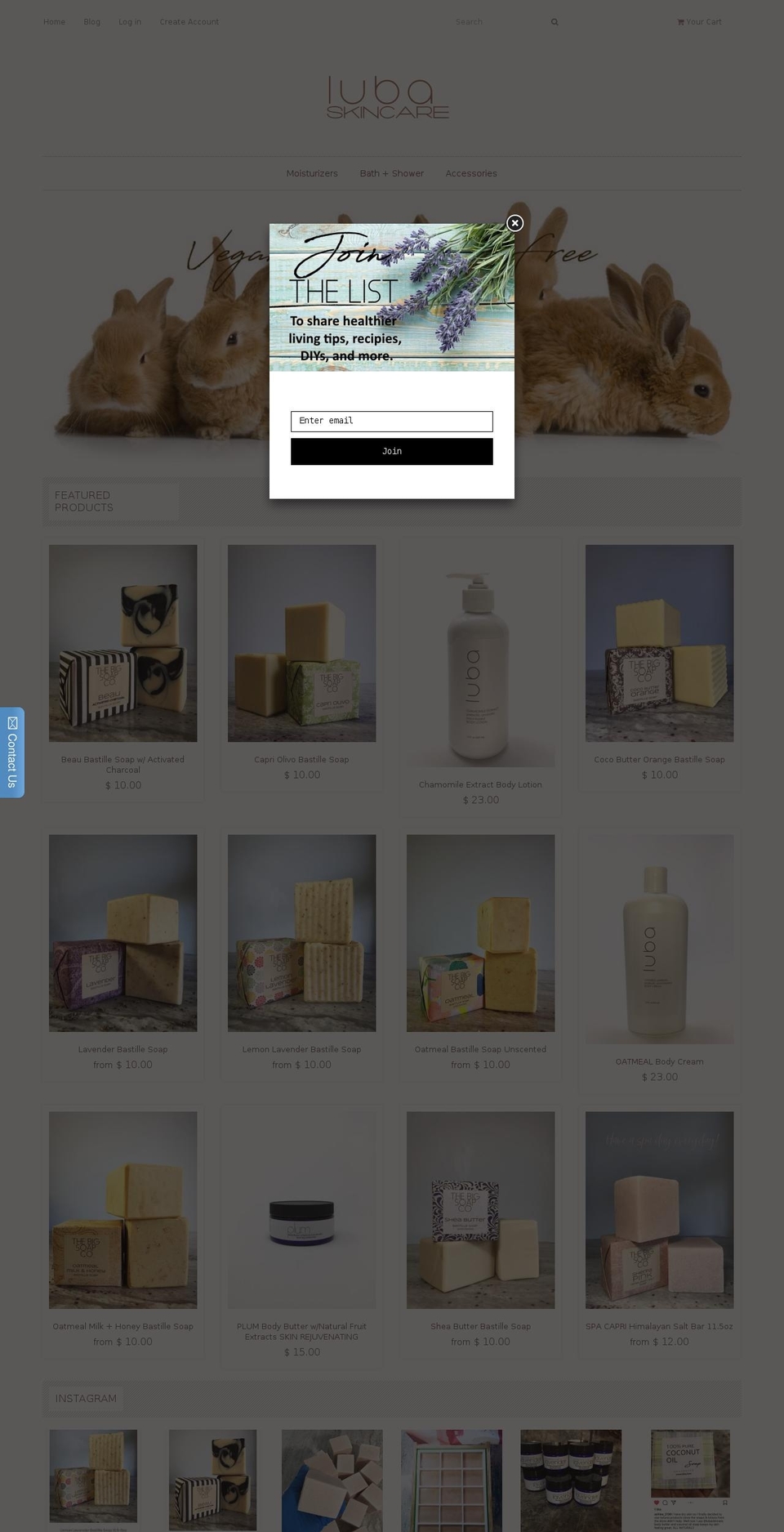 luba.store shopify website screenshot