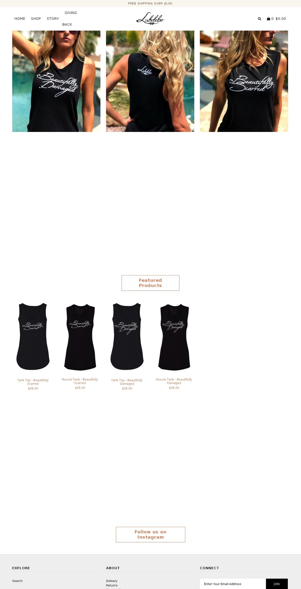 lubdeloo.com — Shopify storefront screenshot