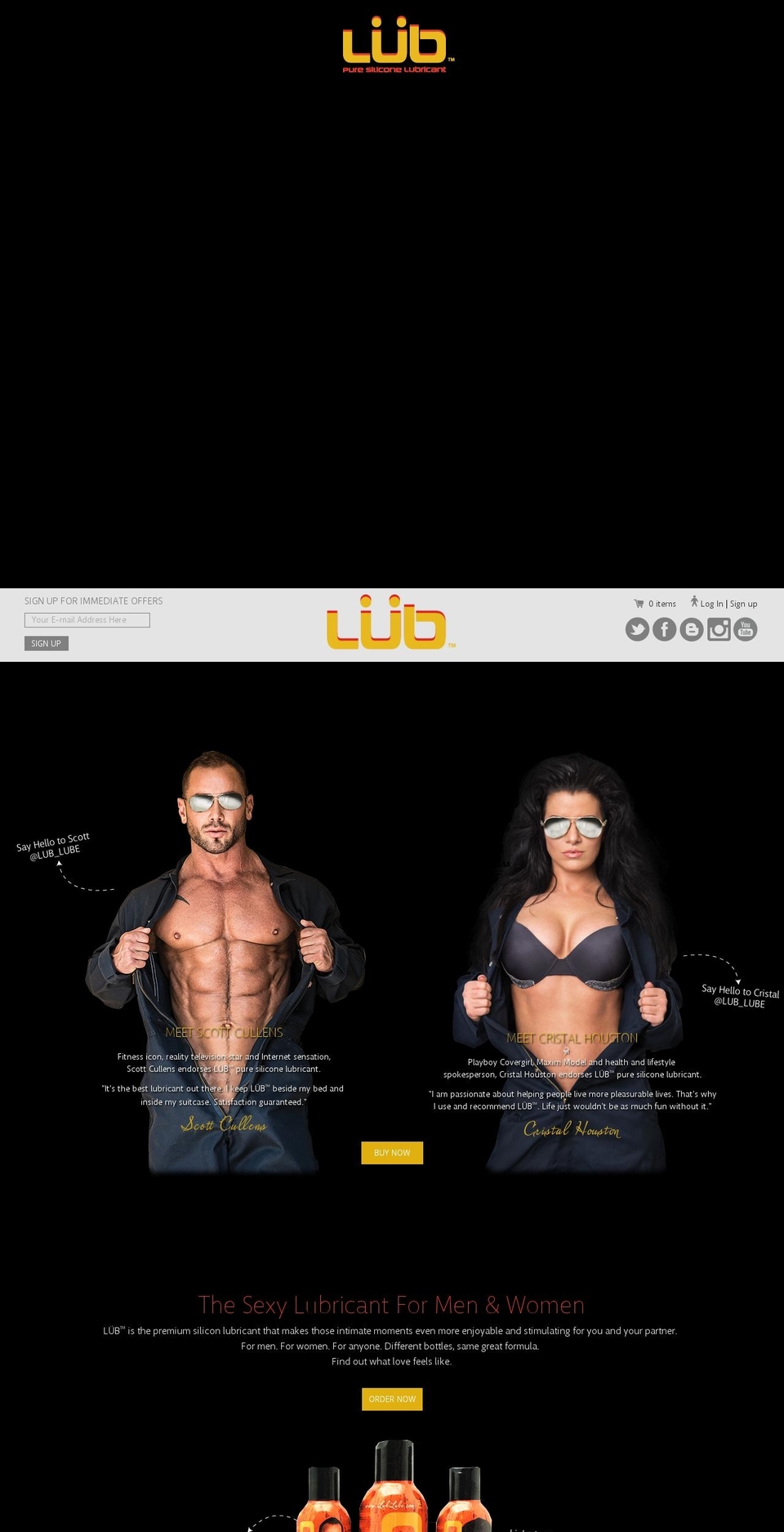 lublube.com shopify website screenshot