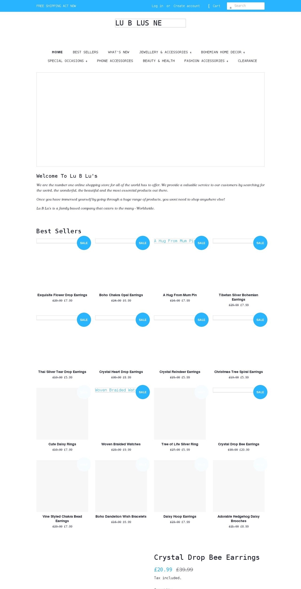 lublus.co.uk shopify website screenshot