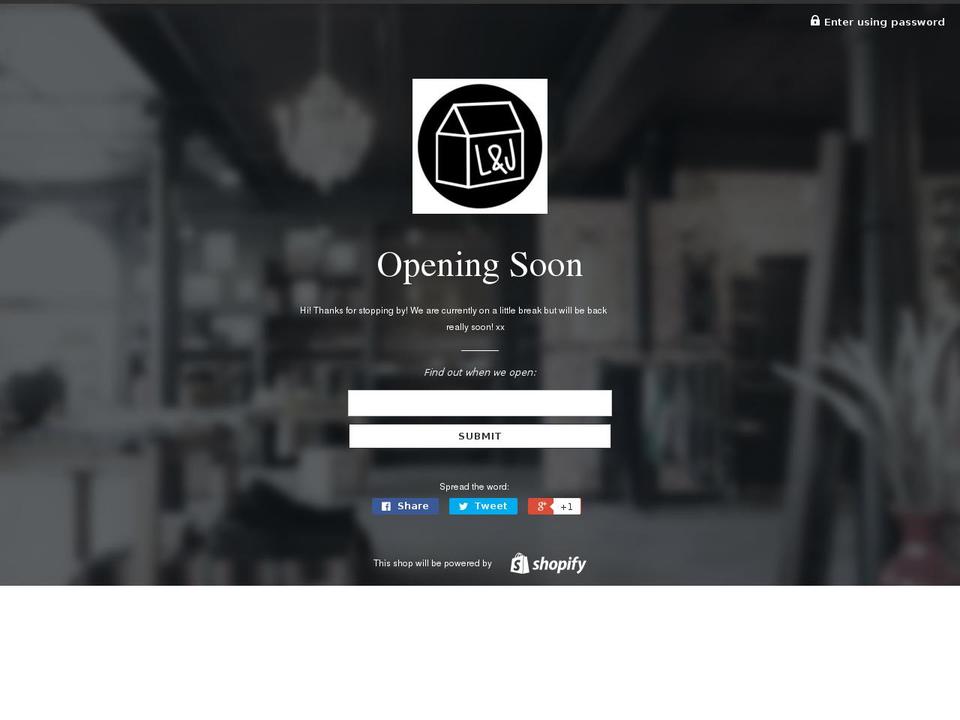 lucaandjohnny.com shopify website screenshot