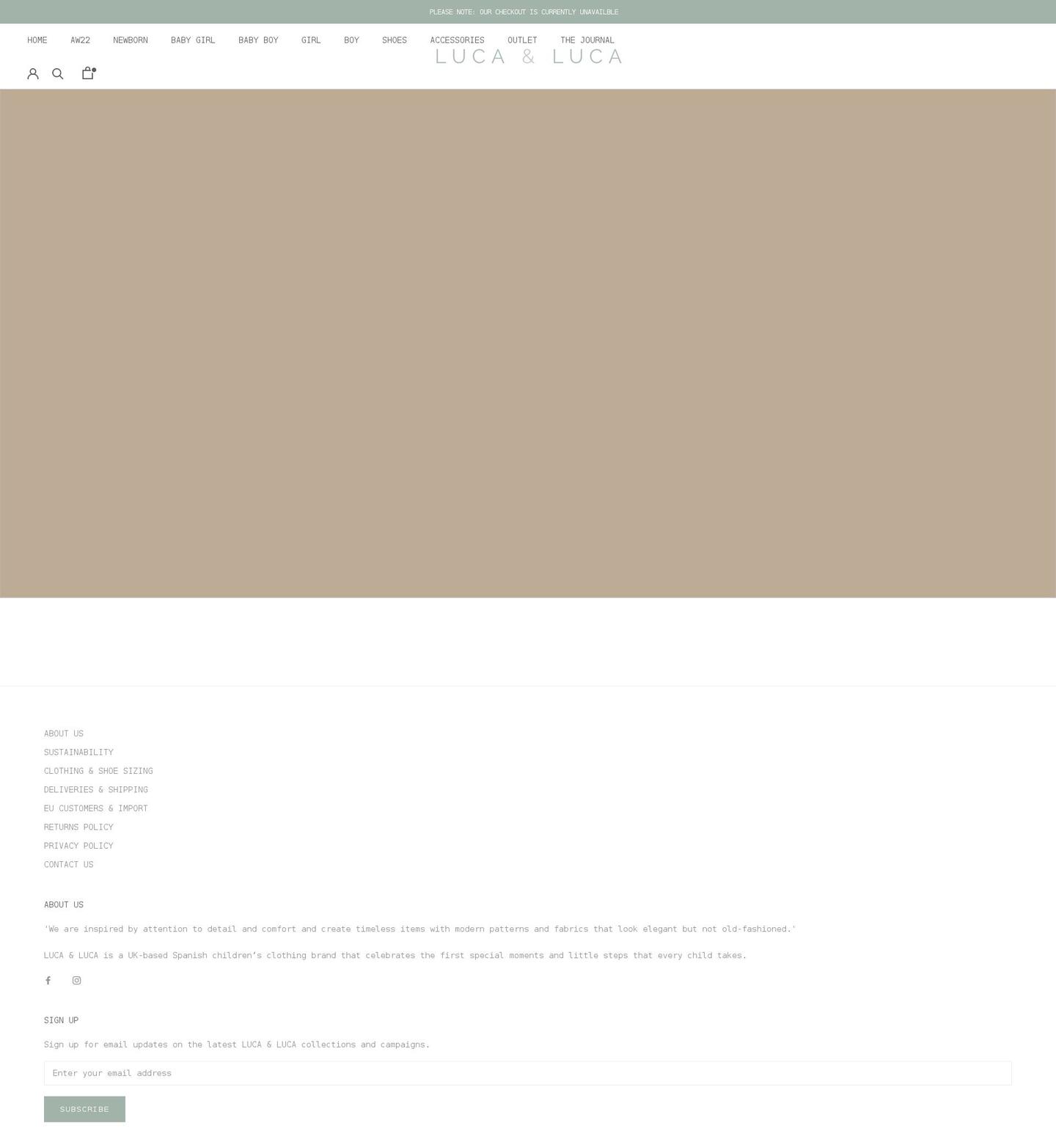 lucaandluca.com shopify website screenshot