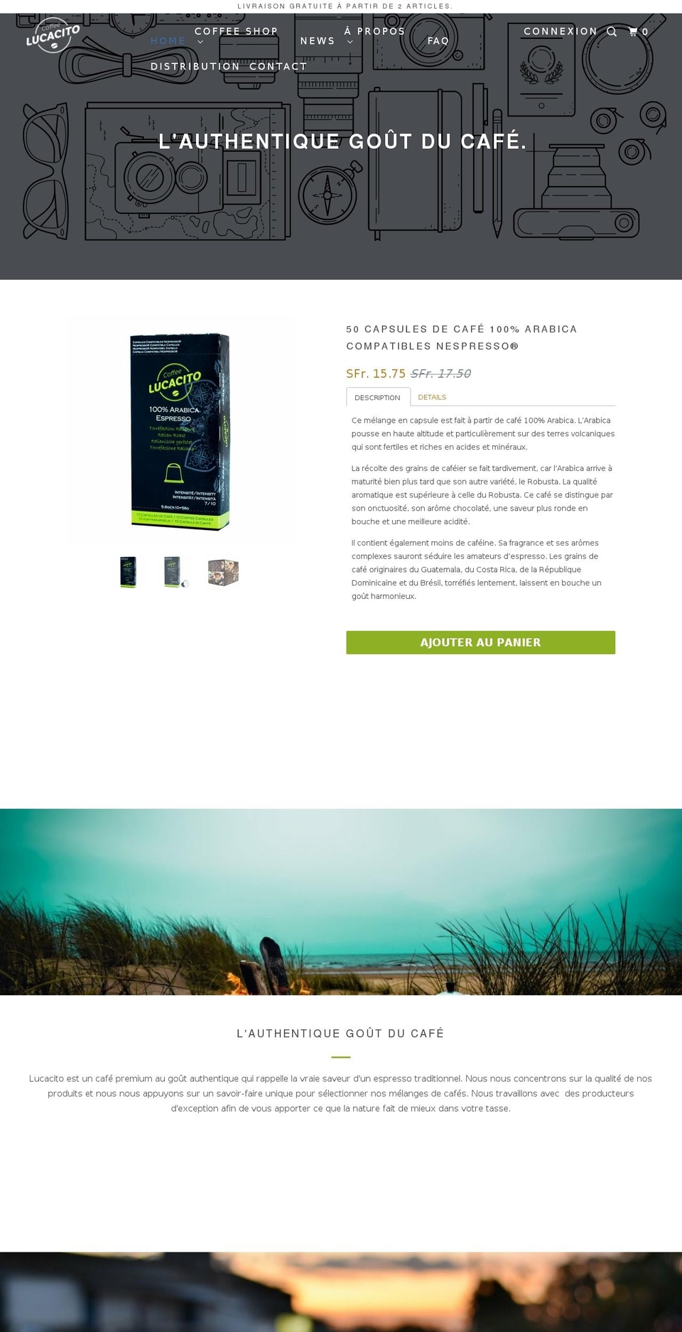 lucacito.com shopify website screenshot