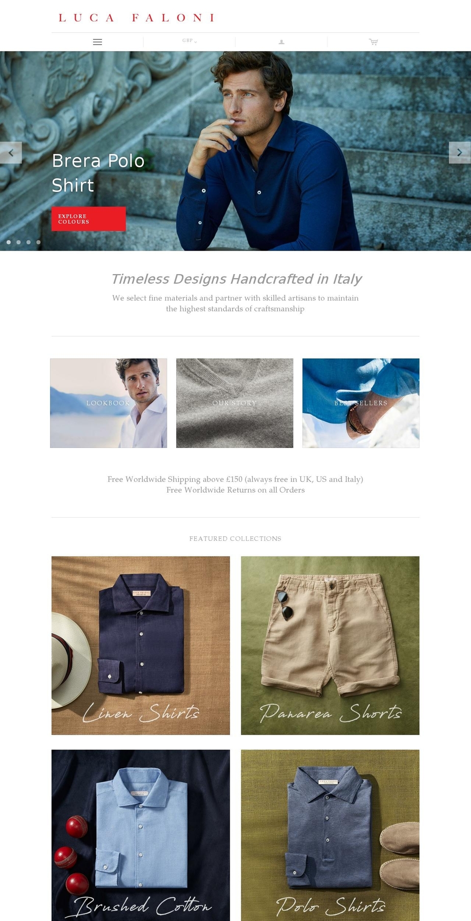 lucafaloni.org shopify website screenshot