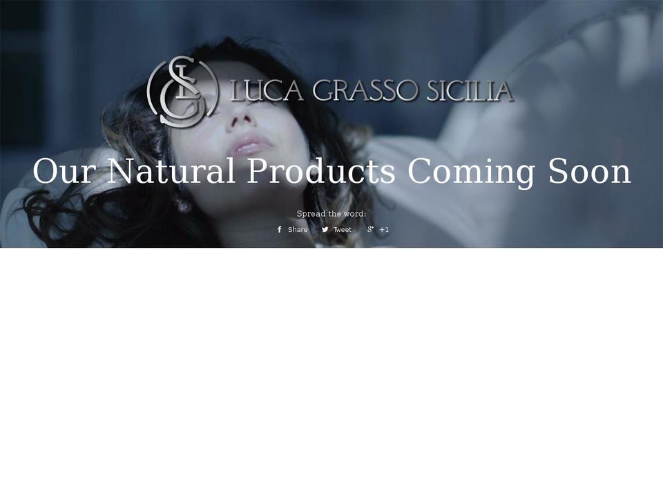 lucagrassosicilia.com shopify website screenshot