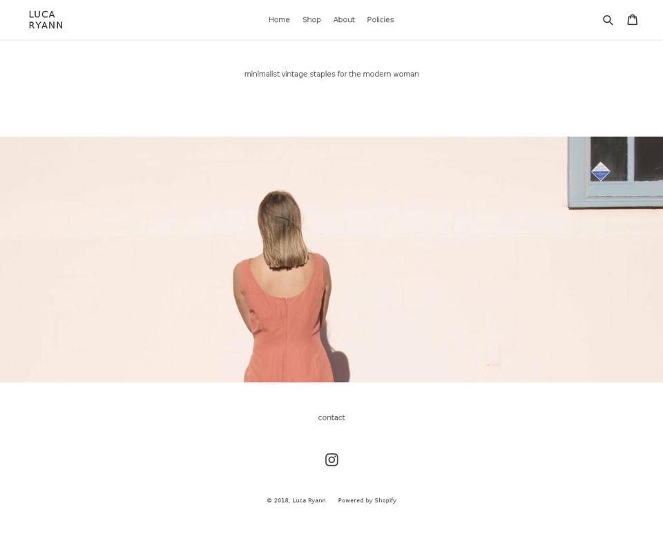 lucaryann.com — Shopify storefront screenshot