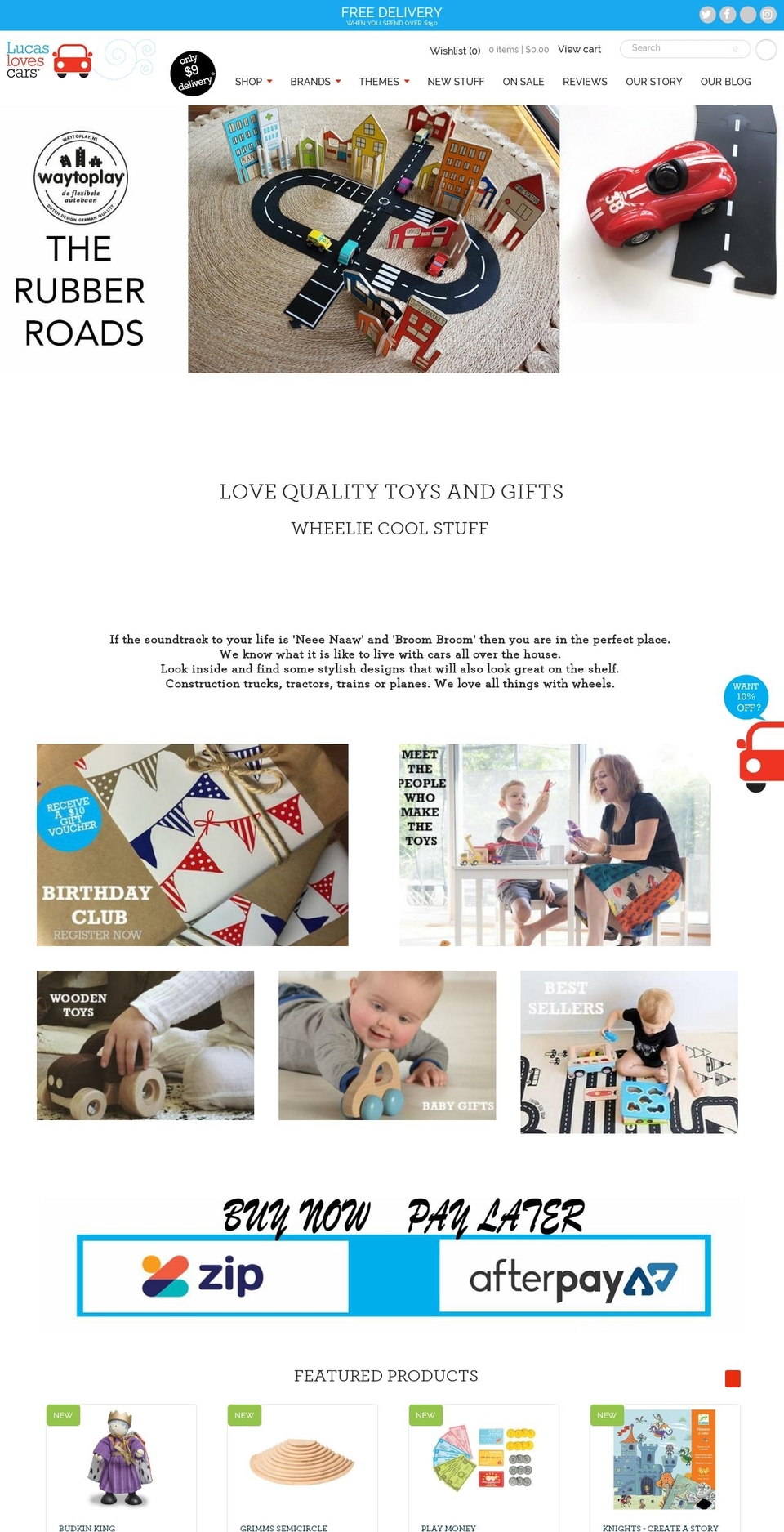 lucaslovescars.com — Shopify storefront screenshot