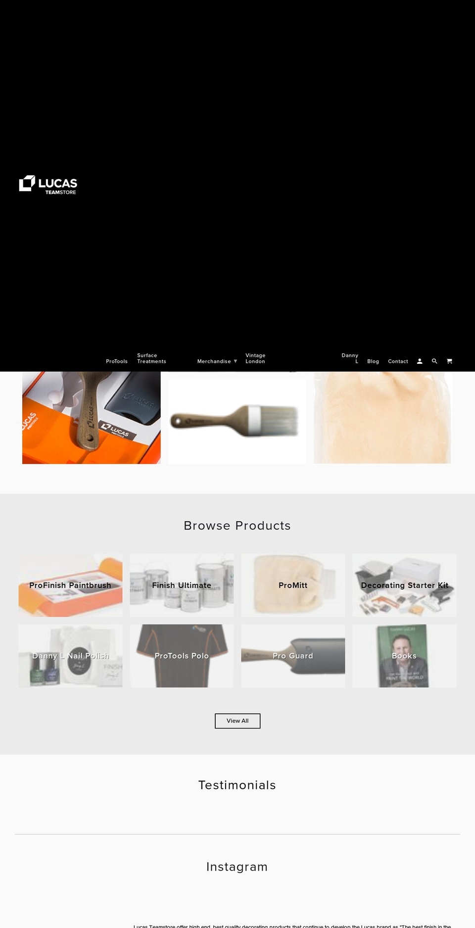 Lucas Teamstore - Jan 2018 Shopify theme site example lucasprotools.com