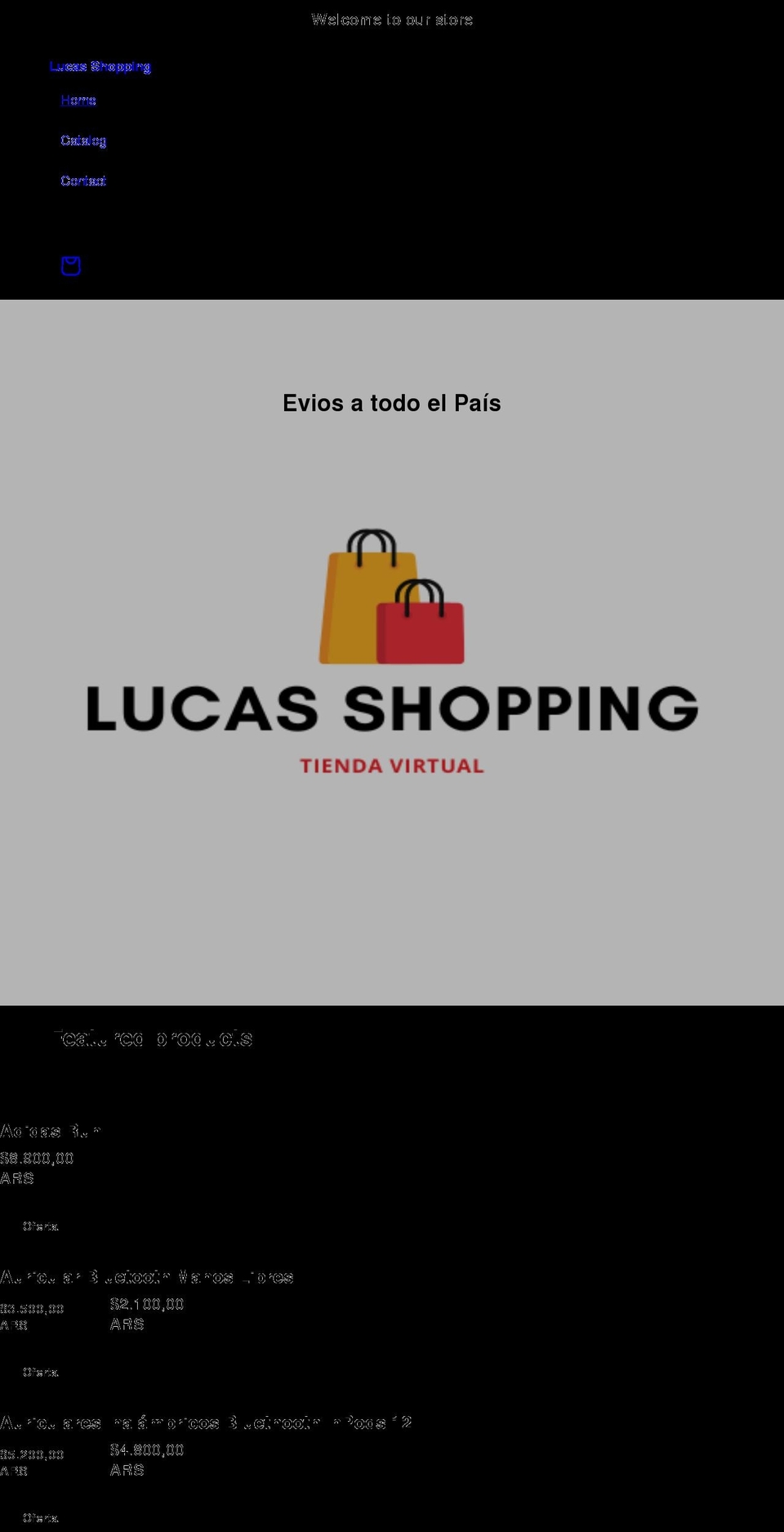 lucasshopping.com shopify website screenshot