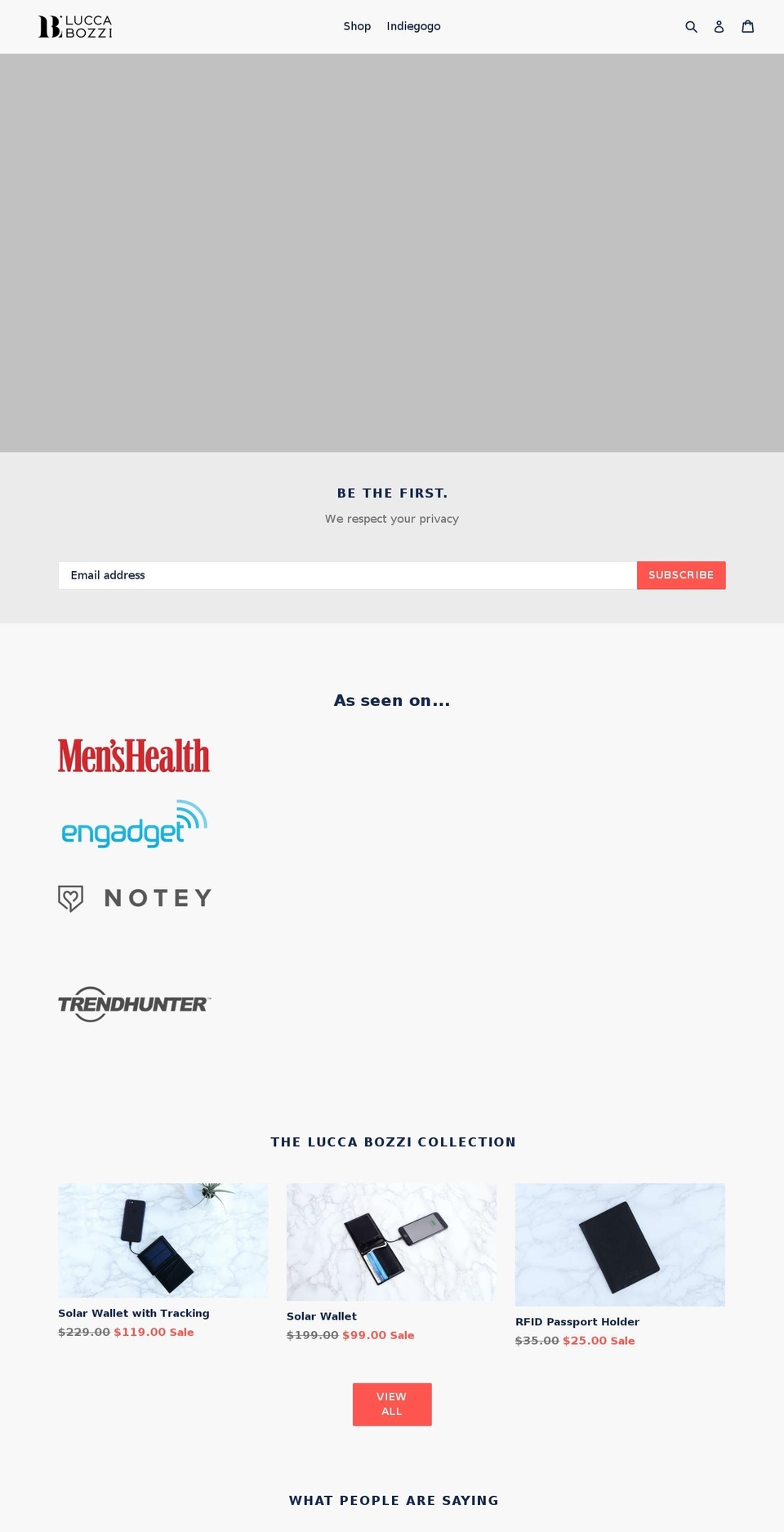 luccabozzi.com shopify website screenshot