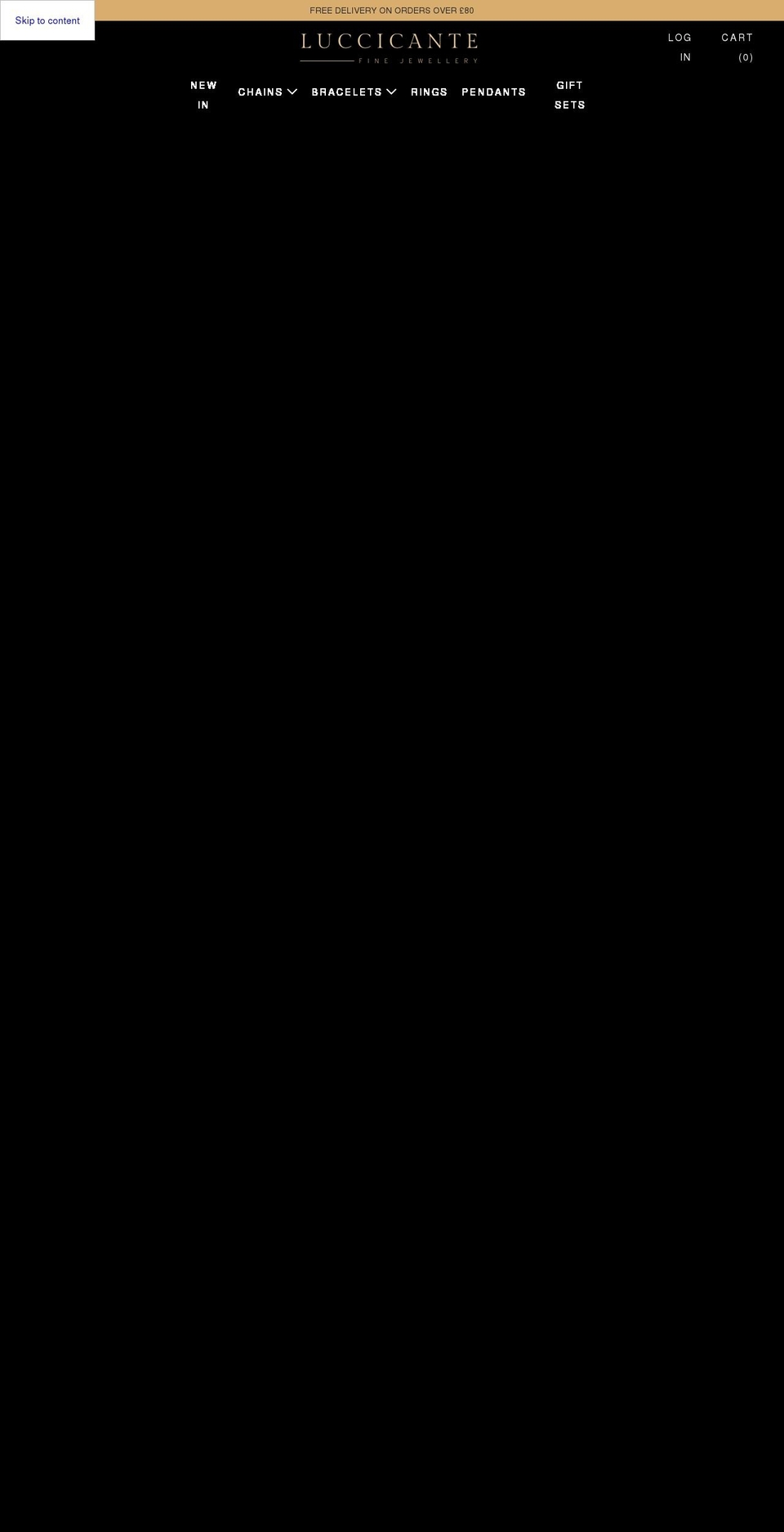 luccicante.com shopify website screenshot