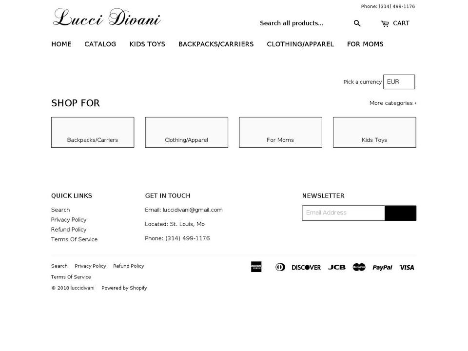 todds-theme Shopify theme site example luccidivani.com