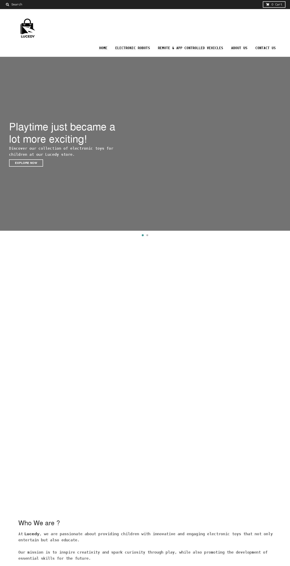 lucedy.com shopify website screenshot
