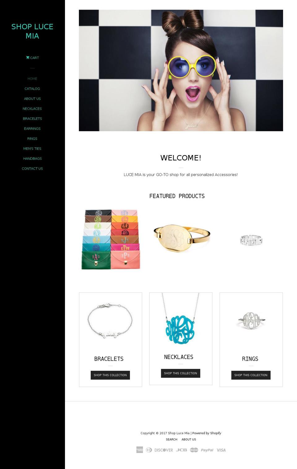 lucemiashop.com shopify website screenshot
