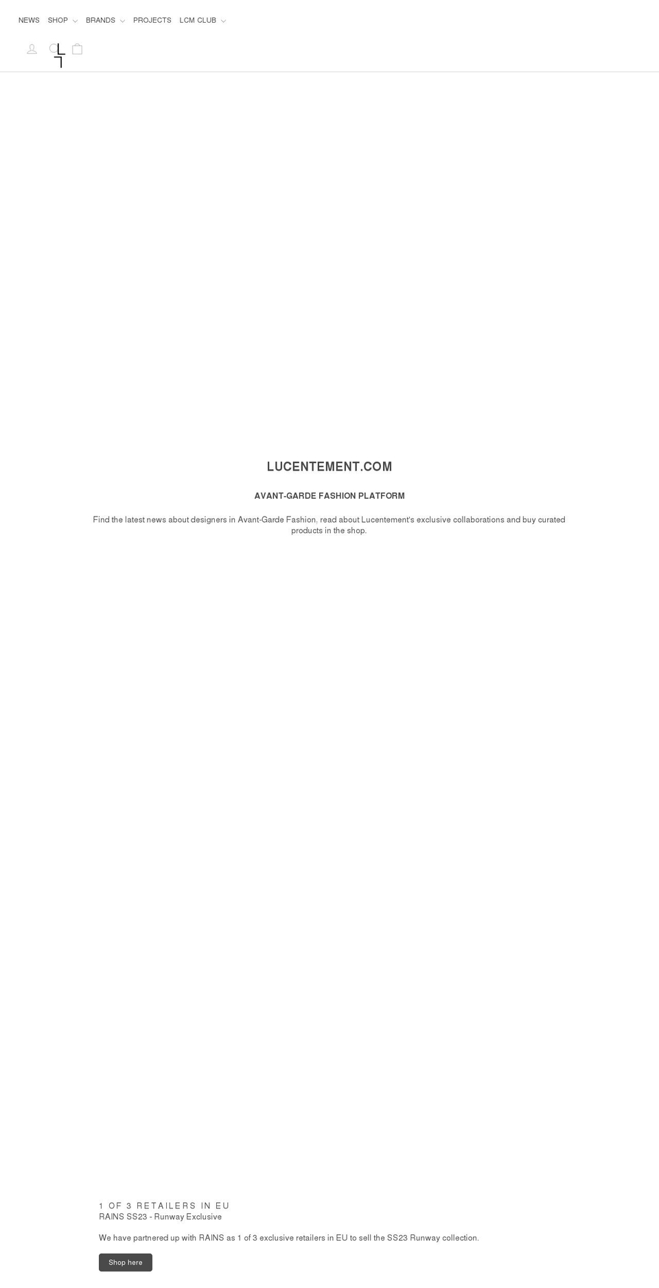 lucentement.com shopify website screenshot