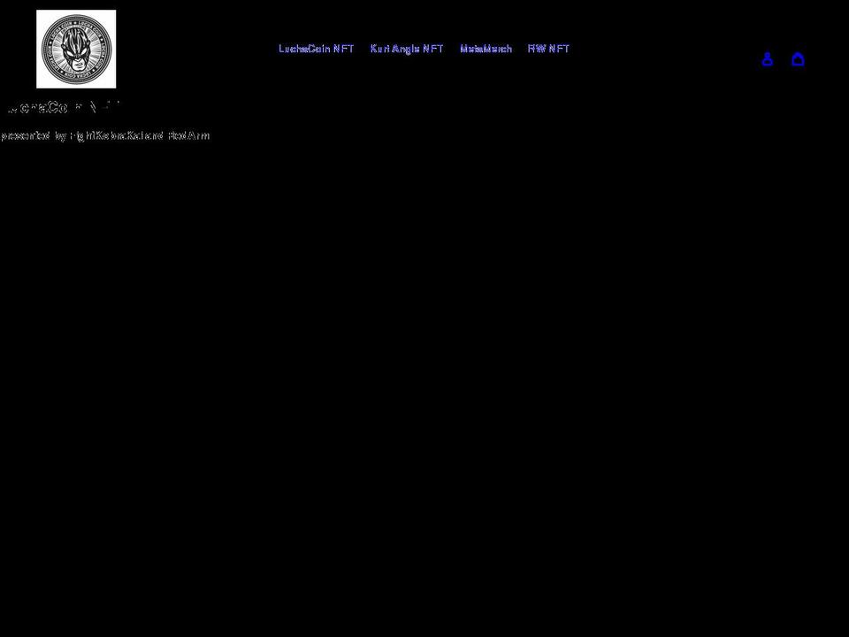 luchacoinnft.com shopify website screenshot