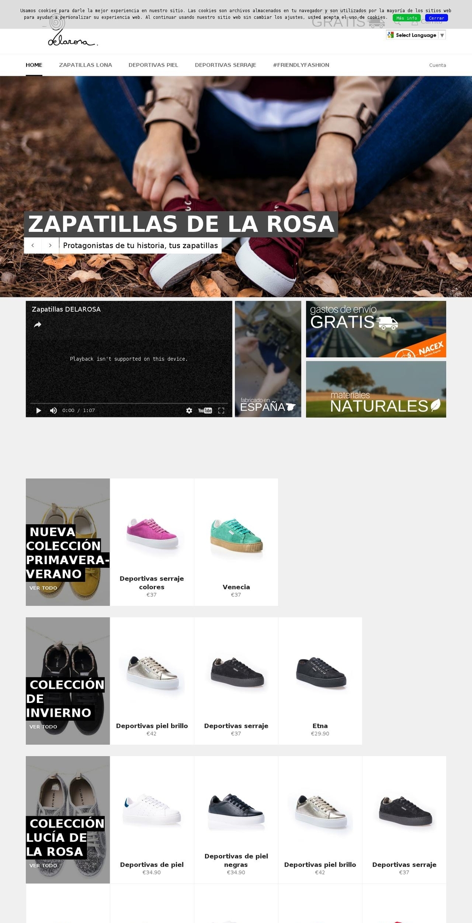 luciadelarosa.com shopify website screenshot