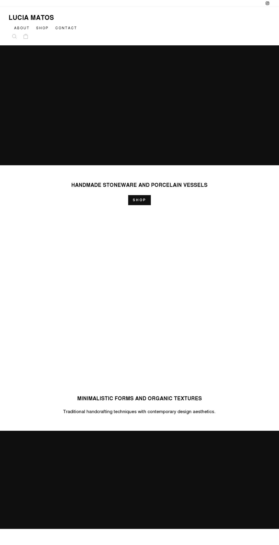 luciamatos.com shopify website screenshot