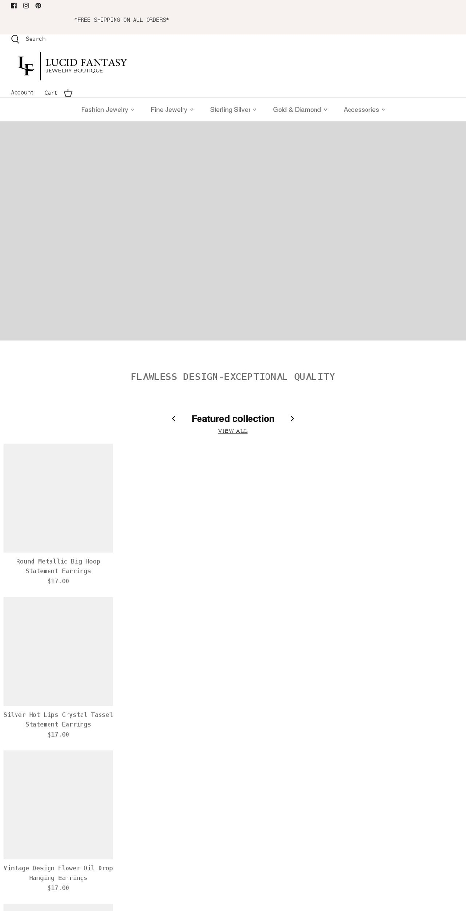 lucid-fantasy.com shopify website screenshot