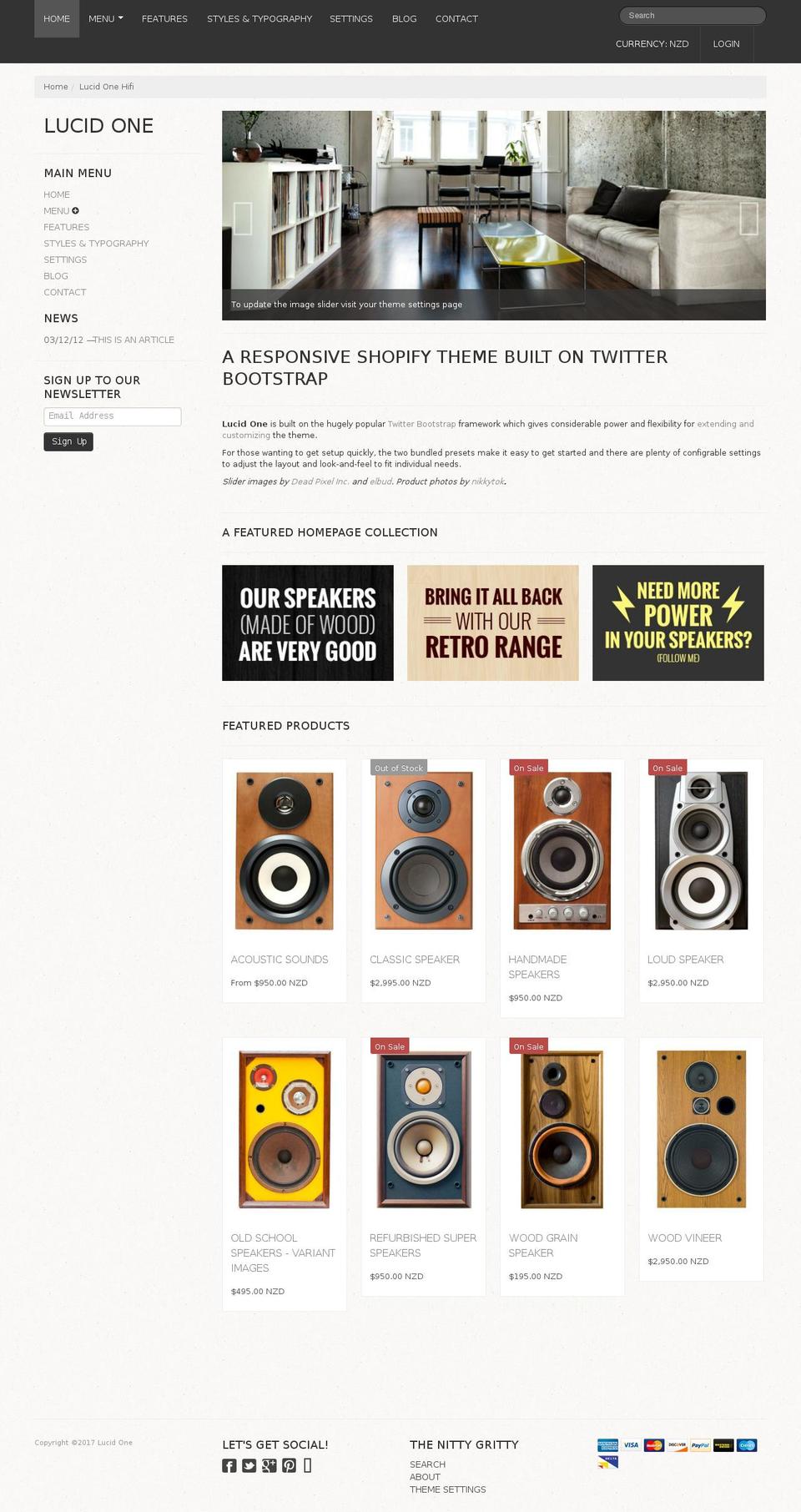 lucid-one-hifi.myshopify.com shopify website screenshot