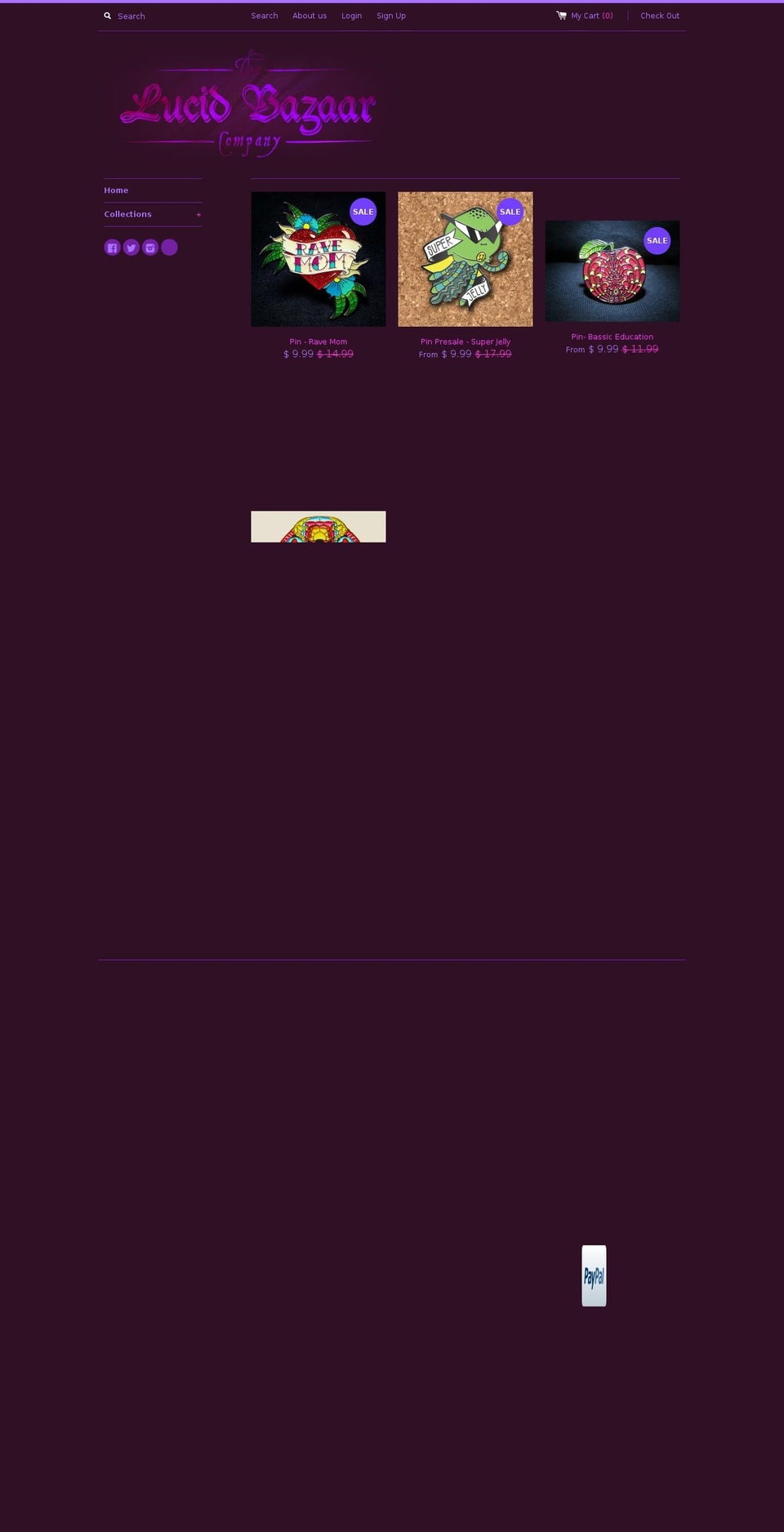 lucidbazaar.com shopify website screenshot