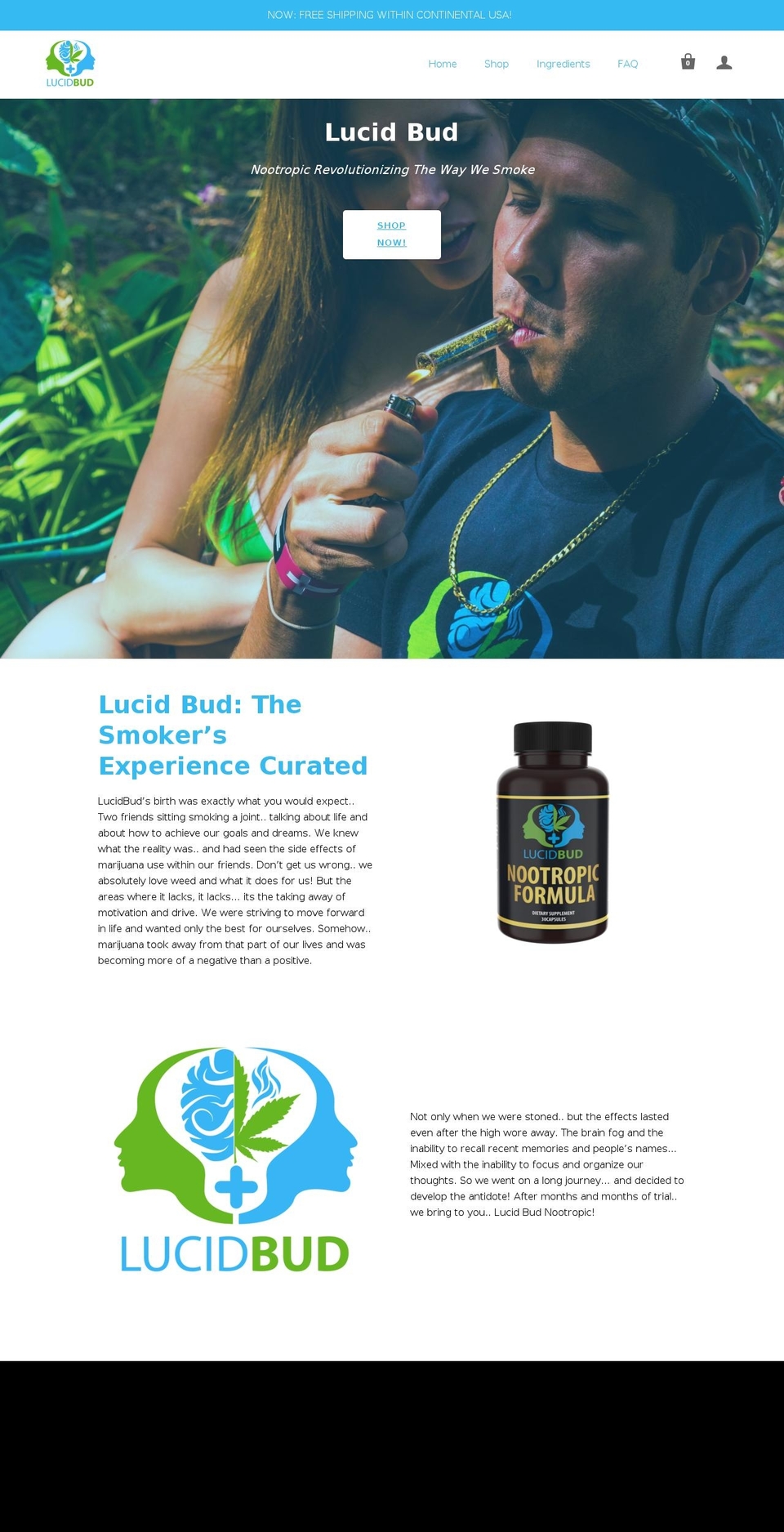 lucidbud.com — Shopify storefront screenshot