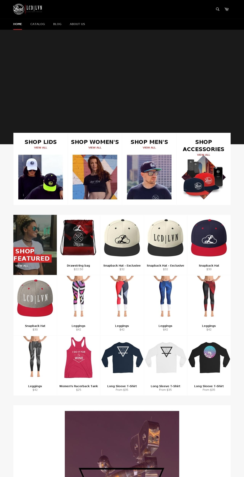 lucidlivingclothing.com shopify website screenshot