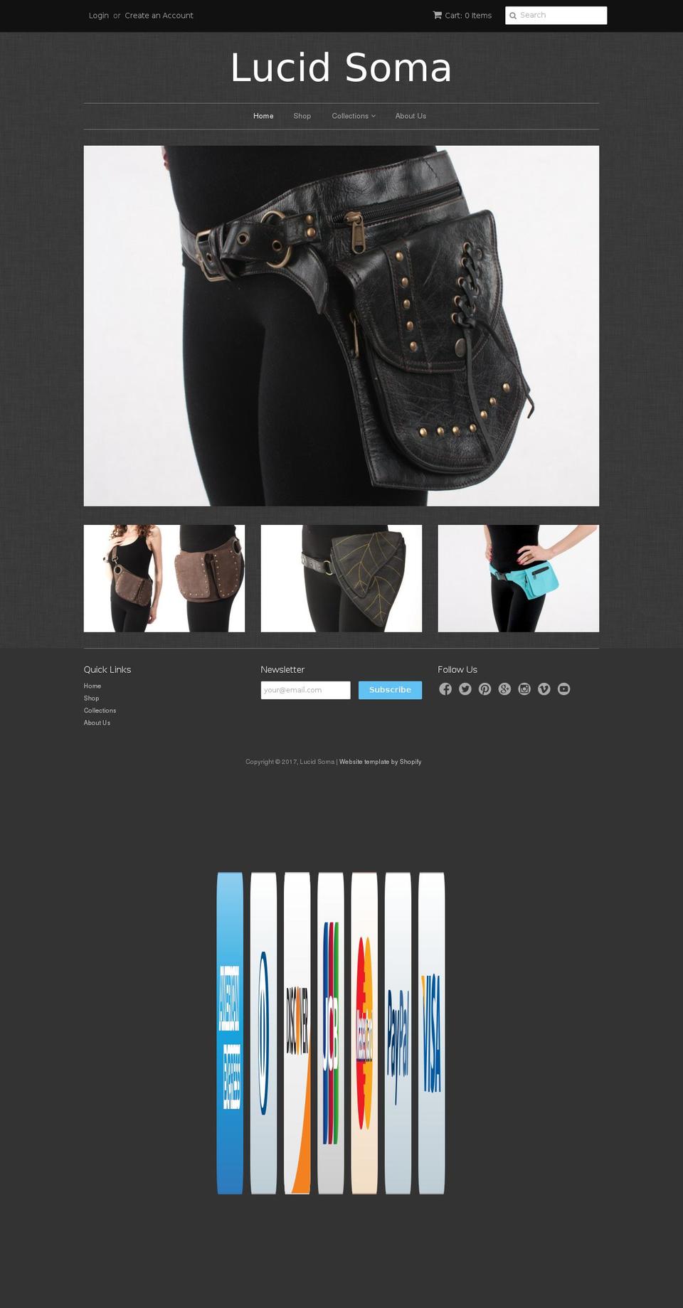 lucidsoma.com shopify website screenshot