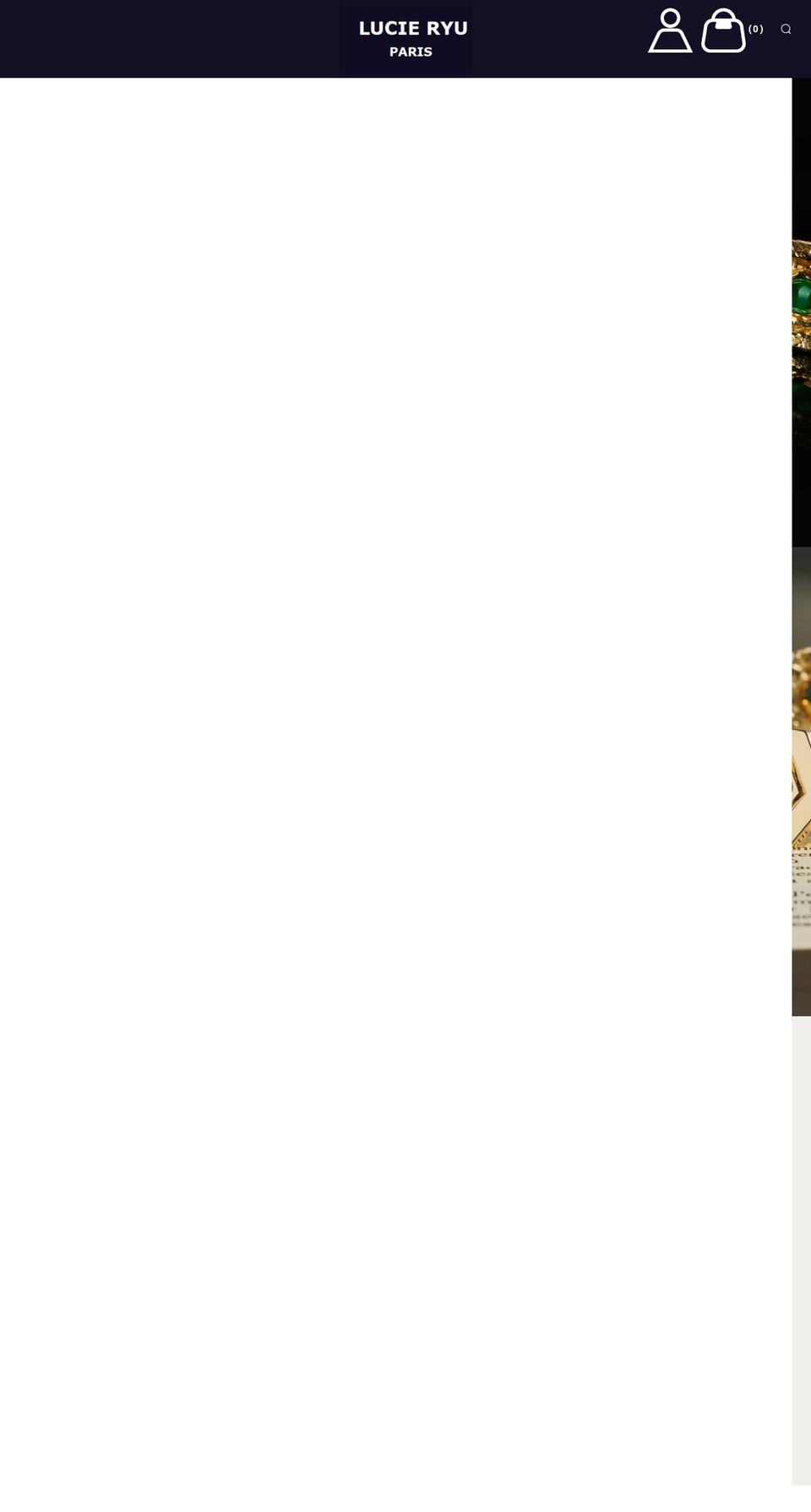 lucie-ryu.com shopify website screenshot