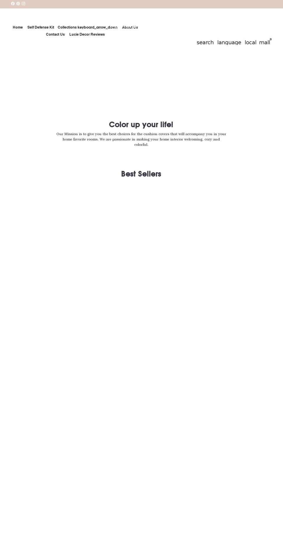 luciedecor.com shopify website screenshot