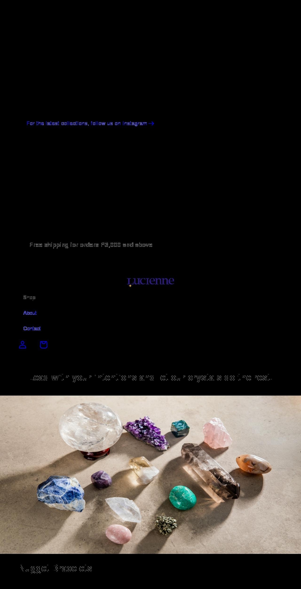 lucienne.shop shopify website screenshot