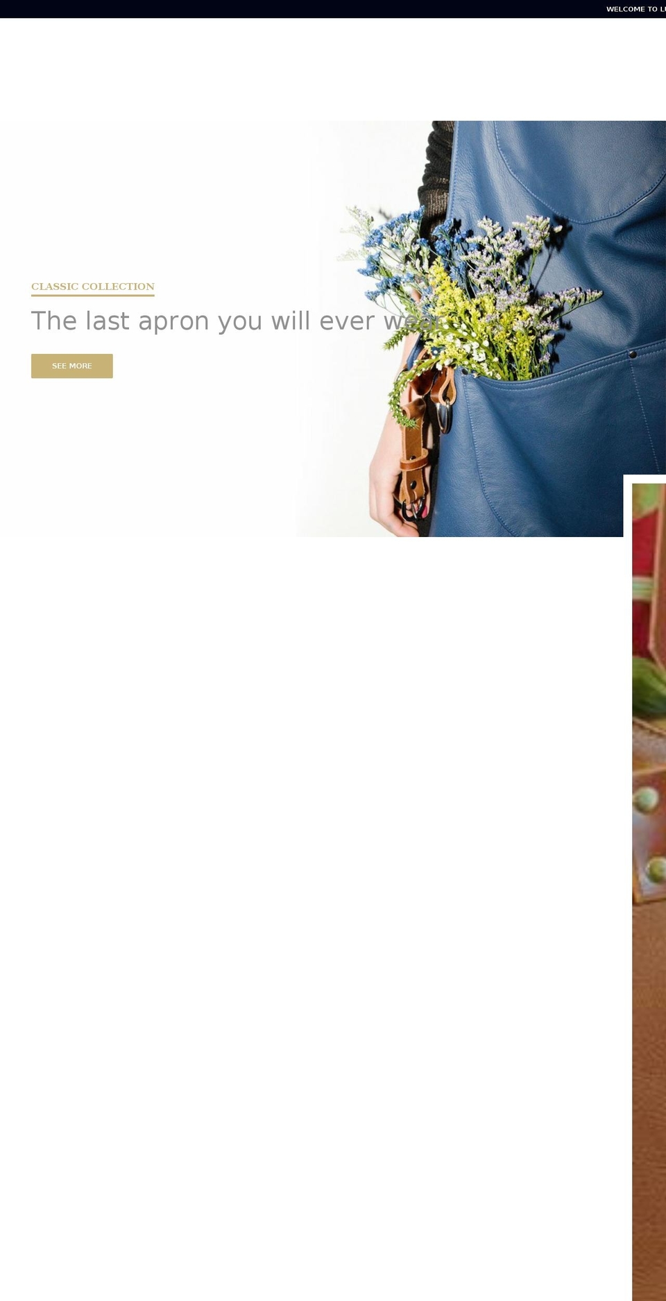 luciotailoringco.com shopify website screenshot