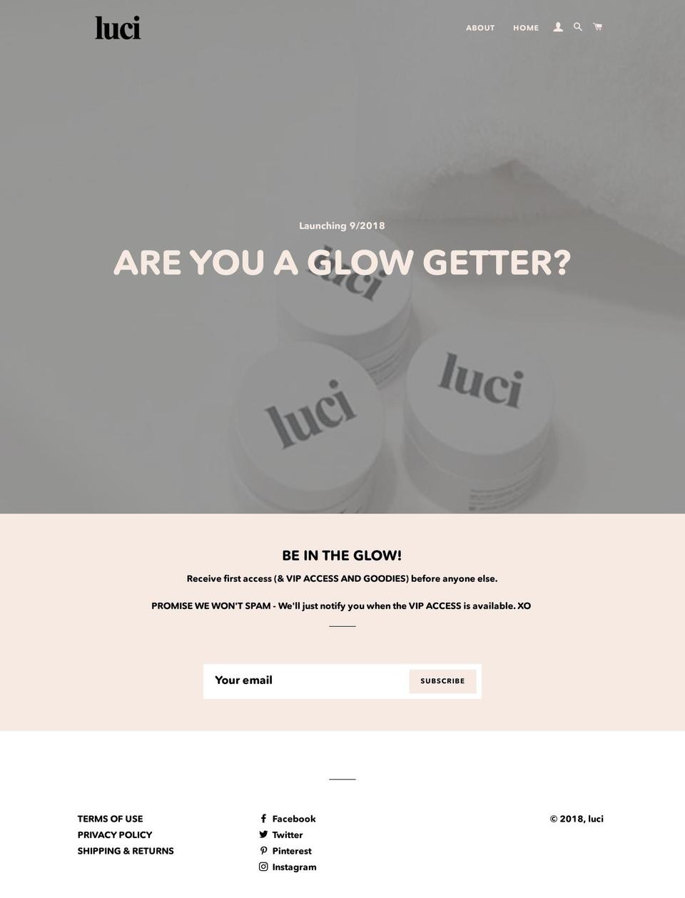luciskin.com — Shopify storefront screenshot