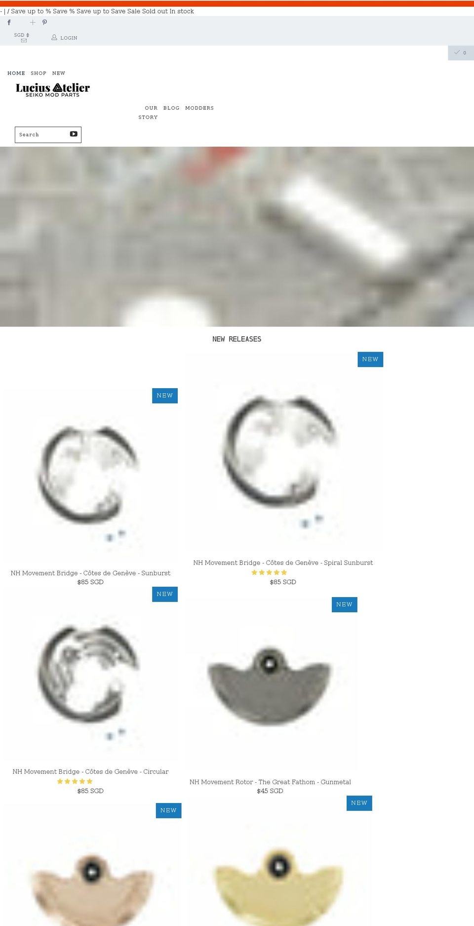 luciusatelier.com — Shopify storefront screenshot