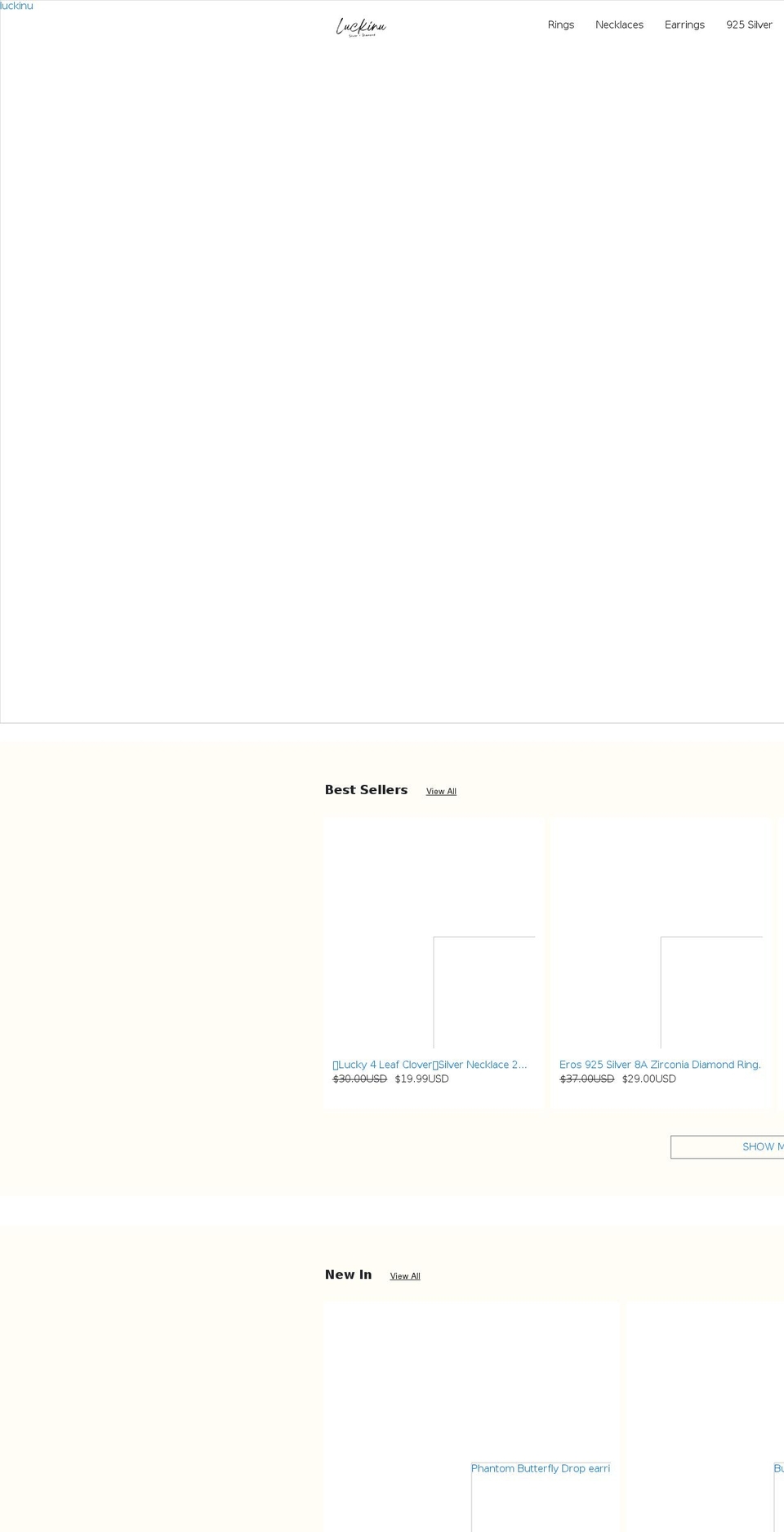 luckinu.com shopify website screenshot