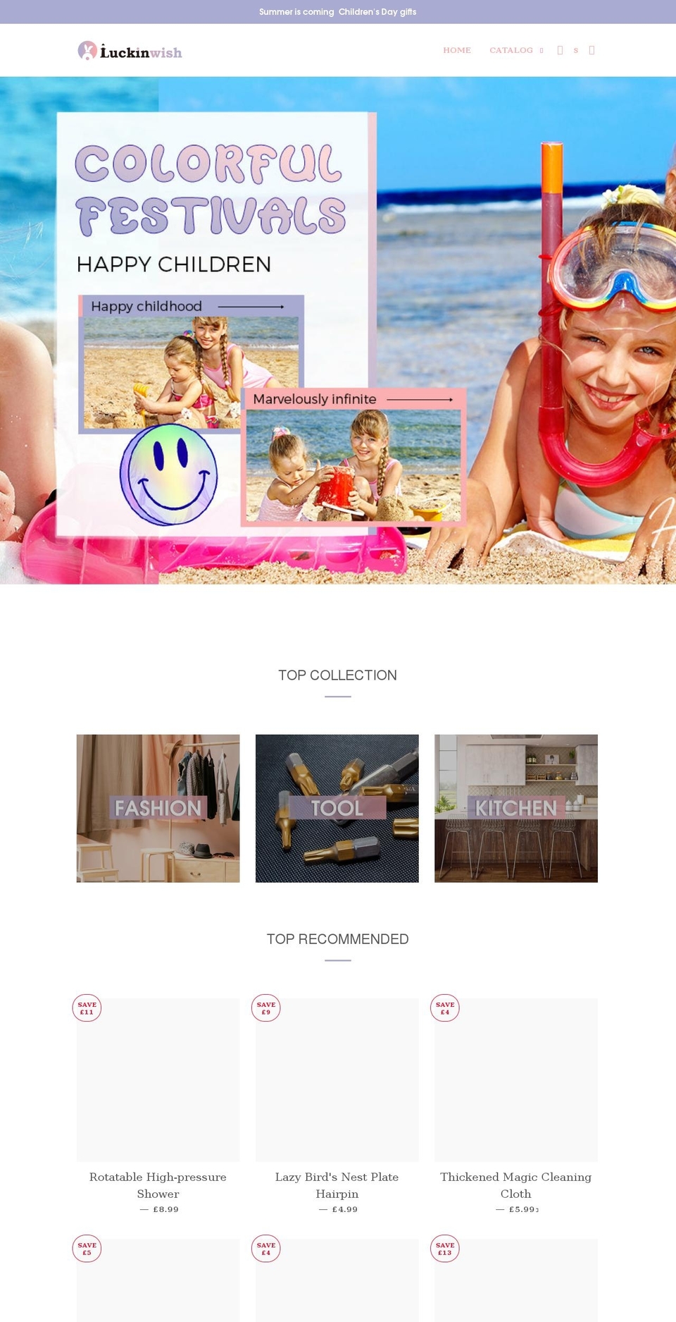 Theme export www-blosmore-com-theme-export-ww Shopify theme site example luckinwish.co.uk