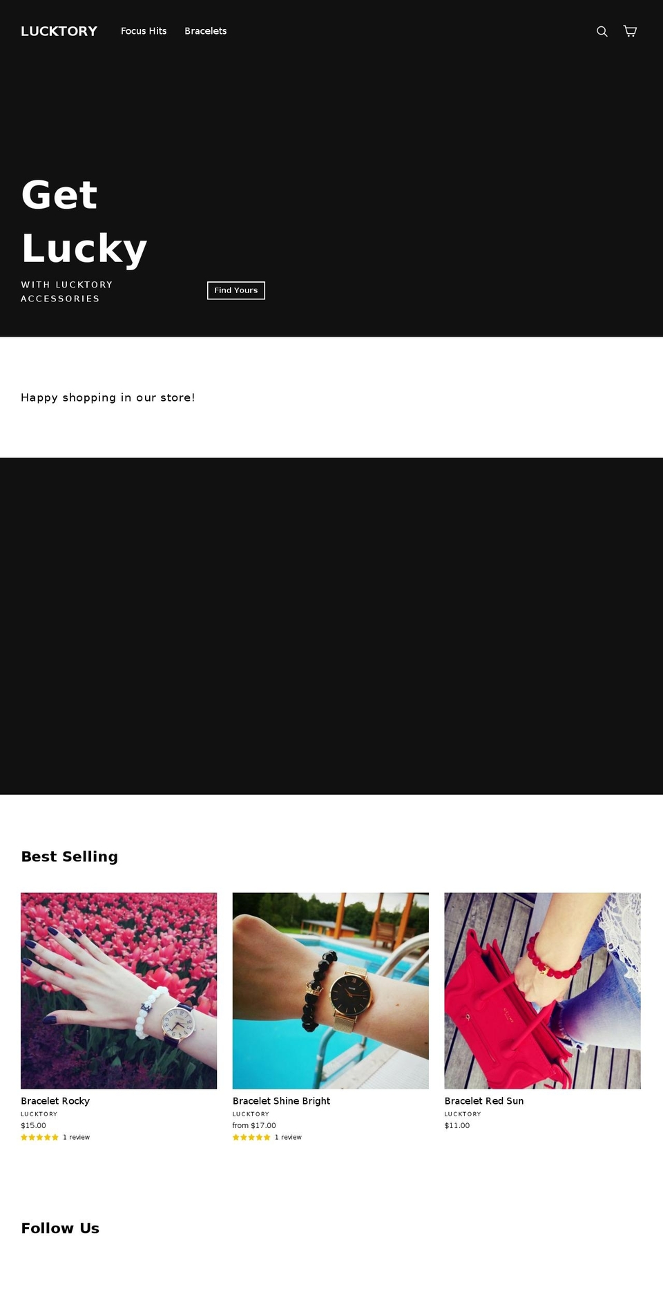 lucktory.com shopify website screenshot