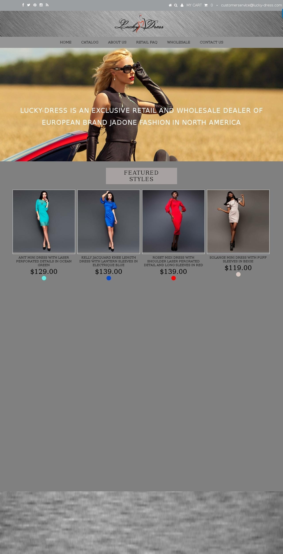 lucky-dress.com shopify website screenshot